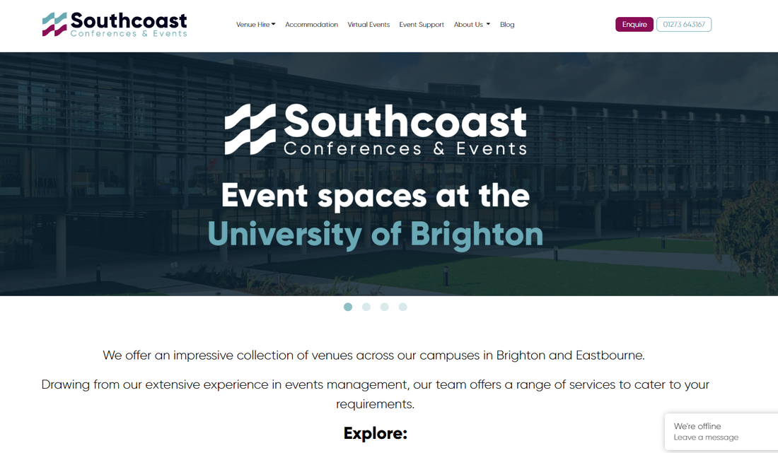 South Coast Conferences website