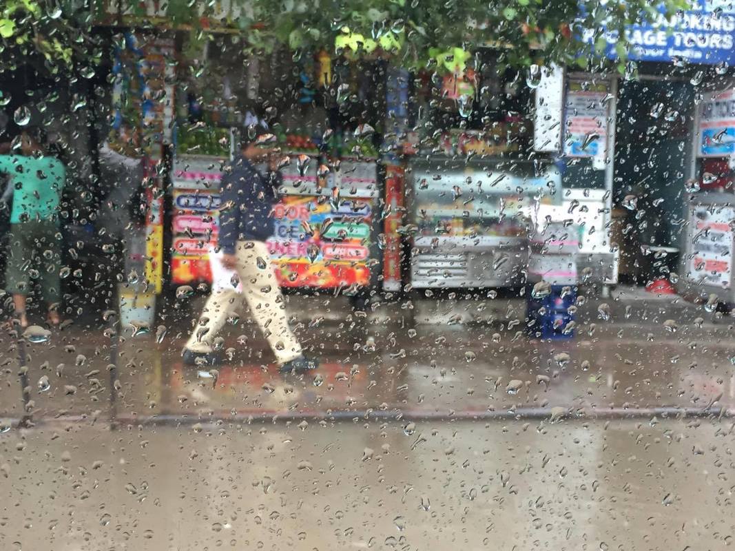 Monsoon rains in Delhi
