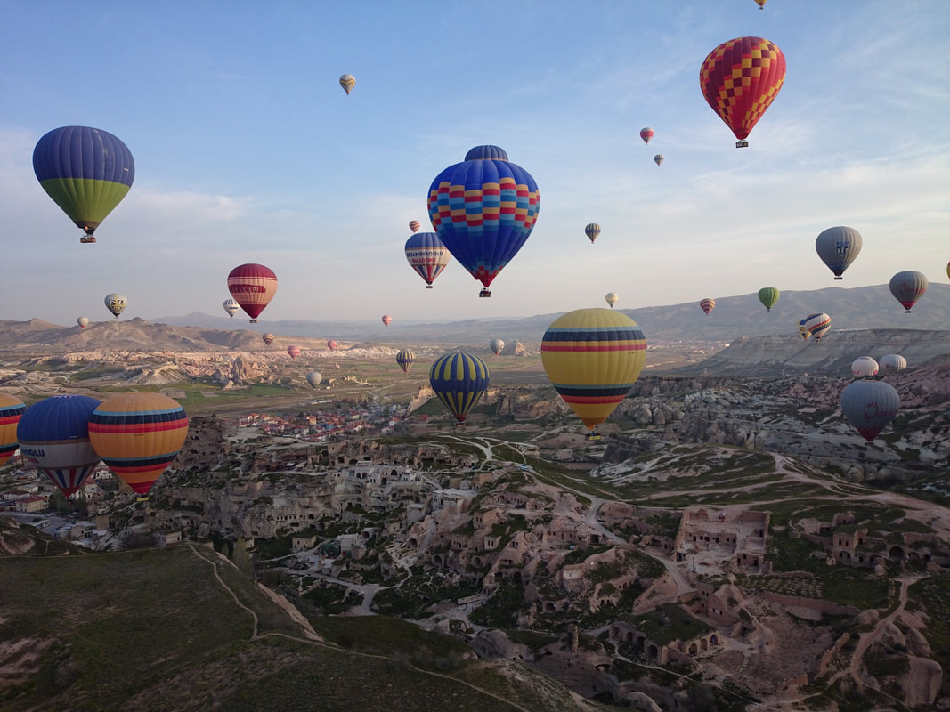 Hot Air Balloon filled sky, Cappadocia, Nevşehir