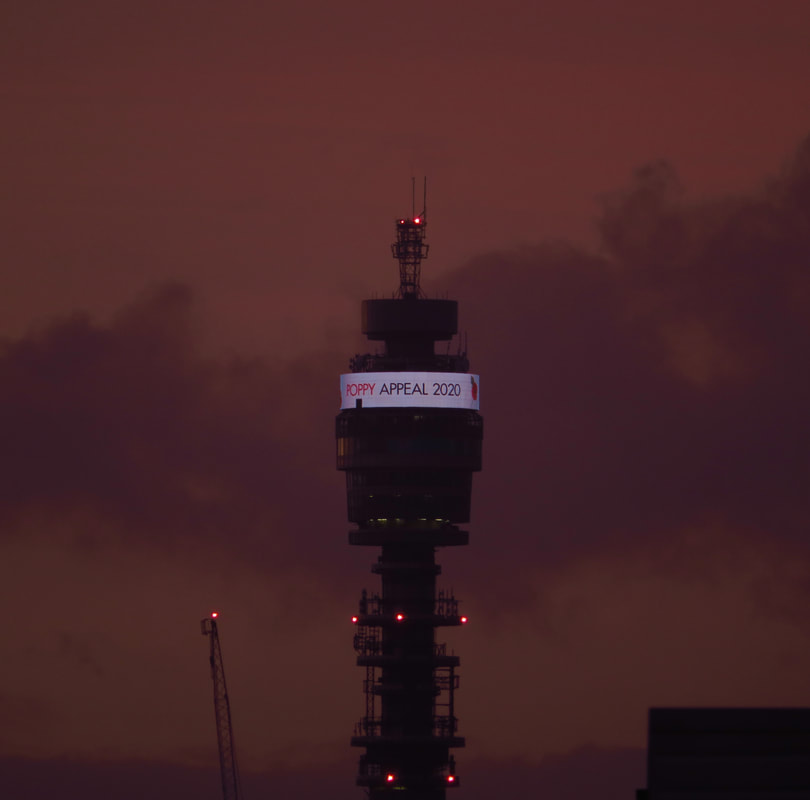 Poppy Appeal 2020, BT Tower